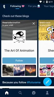 Tumblr android App screenshot 11